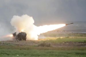 Taiwan test-fires rockets in China’s direction from US-supplied mobile launching system