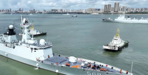 PLA Navy vessels Nanning, Hengyang arrive in Hong Kong waters
